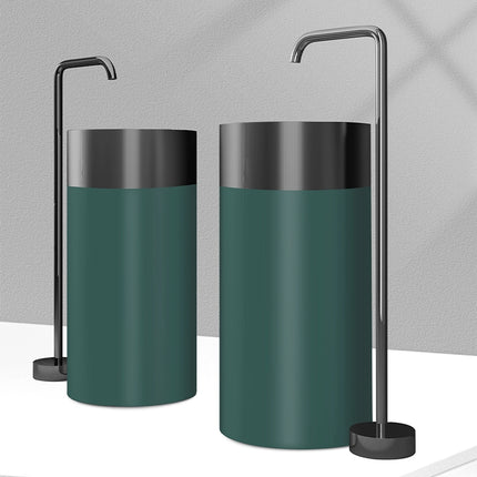 Two-tone cylindrical washbasin