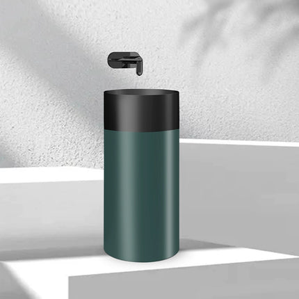 Two-tone cylindrical washbasin
