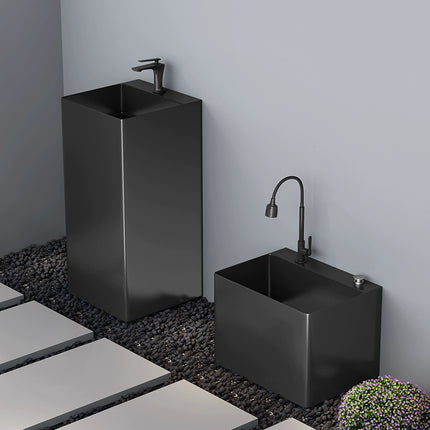 Outdoor balcony stainless steel wash basin, mop basin, floor cleaning basin, outdoor sink