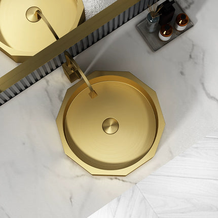 Geometric countertop basin