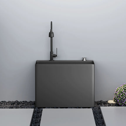 Outdoor balcony stainless steel wash basin, mop basin, floor cleaning basin, outdoor sink